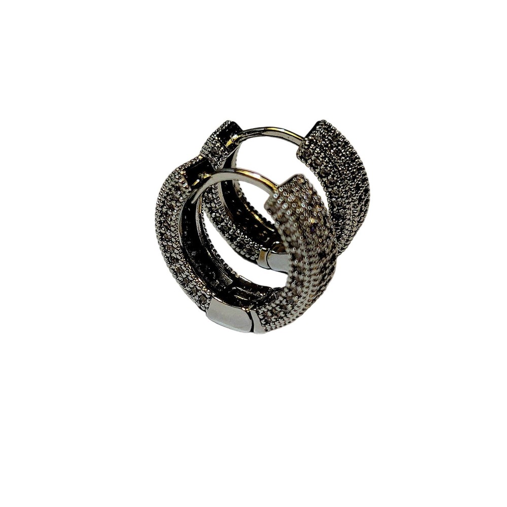 Silver Plated Hoops